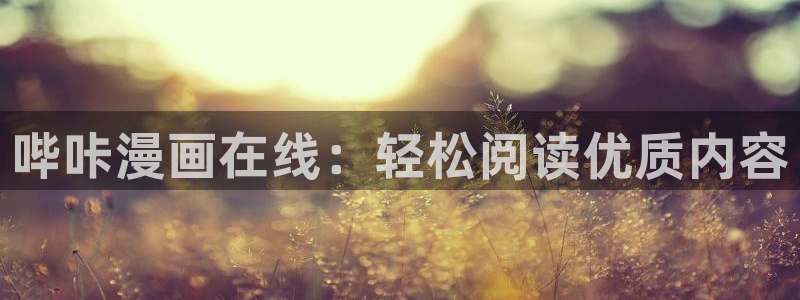 虫虫漫画图：哔咔漫画在线：轻松阅读优质内容